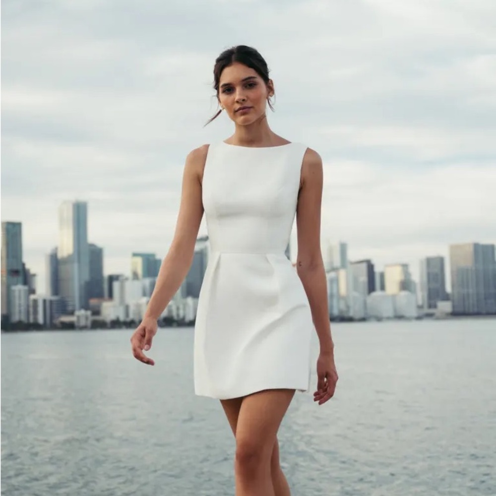 Jenny Yoo White Jessica Dress